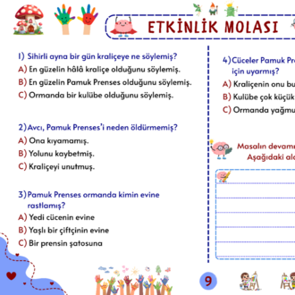 Grimm Masalları: Pamuk Prenses ve Yedi Cüceler Oku-Anla-Boya PDF