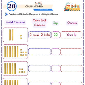 2. Sınıfa Hazırlık Matematik Fasikülü 61 SAYFA