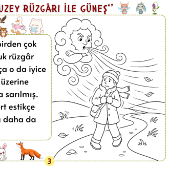 Ezop Fablları Bölüm 1 – Oku, Anla, Boya PDF Seti