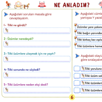 120 ADET Fabl Oku – Anla – Boya PDF Arşivi