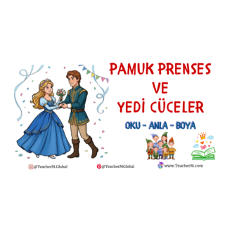 Grimm Masalları: Pamuk Prenses ve Yedi Cüceler Oku-Anla-Boya PDF