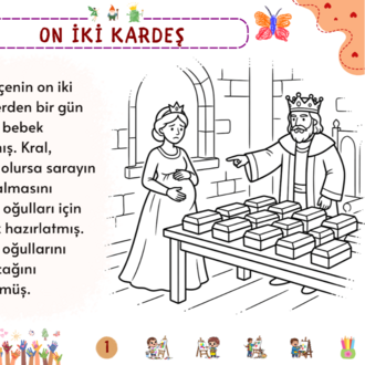 Grimm Masalları: On İki Kardeş Oku-Anla-Boya PDF