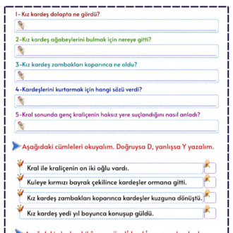 Grimm Masalları: On İki Kardeş Oku-Anla-Boya PDF