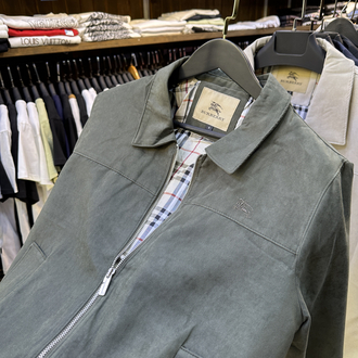 PREMİUM BURBERRY SÜET ÇEKET HAKİ