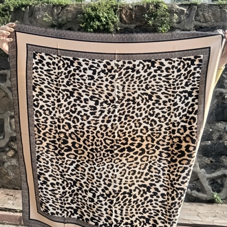 Kahverengi Leopar Fular