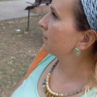 El Örgüsü Gri Mavi Pullu Bandana