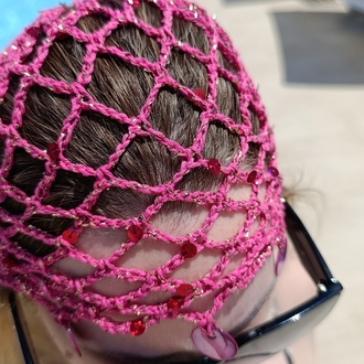 Pullu Koyu Pembe File Bere