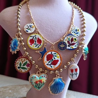 ZR Model Charmlı İkili Kolye