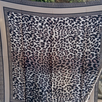 Gri Leopar Fular