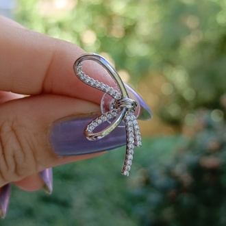 Silver Fiyonk Küpe