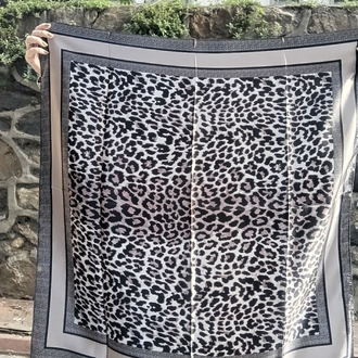 Gri Leopar Fular