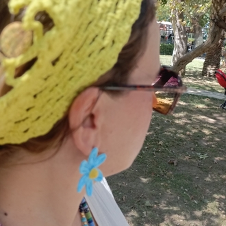 El Örgüsü Sarı Pullu Bandana