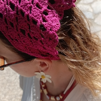El Örgüsü Bordo Bandana