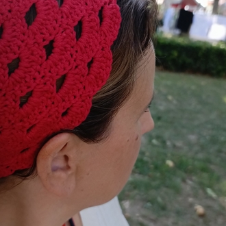 El Örgüsü Kırmızı Bandana
