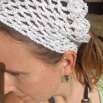 El Örgüsü Buz Mavisi Bandana