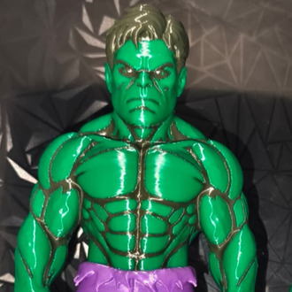 Yeşil Dev Figürü 20 cm | Büyük Boy Çok Renkli 3D Baskı Koleksiyon Figürü