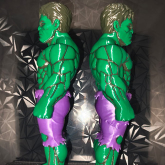 Yeşil Dev Figürü 20 cm | Büyük Boy Çok Renkli 3D Baskı Koleksiyon Figürü