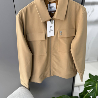 Ami Paris Premium  Yakalı Fermuarlı Ceket 