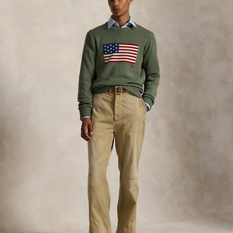 RL Half-Zip %100 Cotton Knitwear
