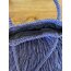 Lacivert püsküllü raffia çanta. 