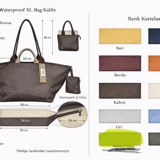 Melò Waterproof XL Bag Lacivert