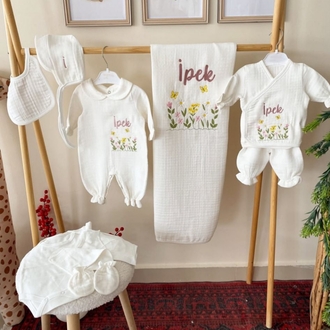 Müslin10lu set&puset örtüsü 