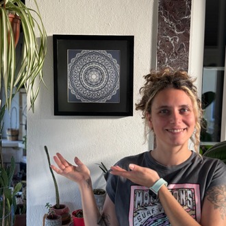 Dijital Mandala (Kare)