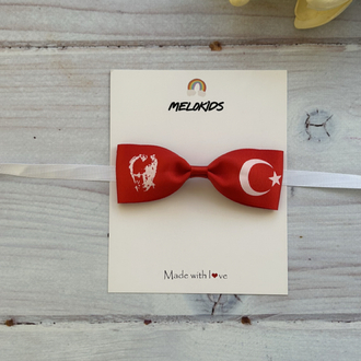 Atatürk ve bayrak baskılı papyon
