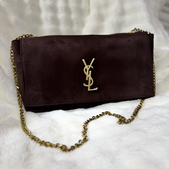 YSL(Çift Taraflı)Süet& Deri kahverengi