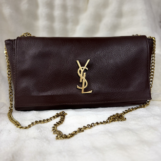 YSL(Çift Taraflı)Süet& Deri kahverengi