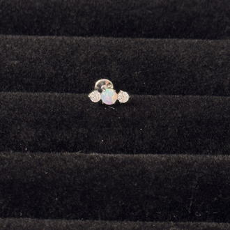 Opal titanyum piercing