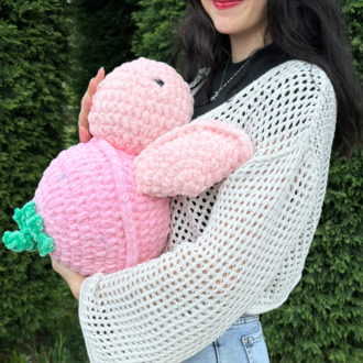 Çilek Kabuklu Pembe Kaplumbağa