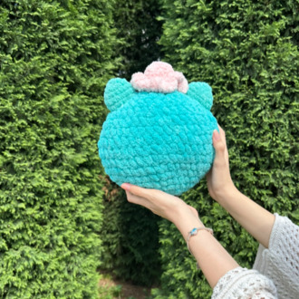 Pembe Şapkalı Kurbağa Amigurumi