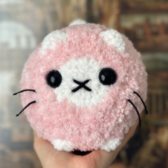 Peluş Pembe Kedi
