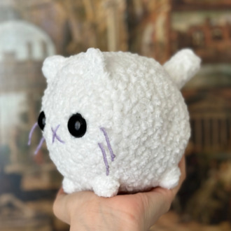 Peluş Beyaz Kedi