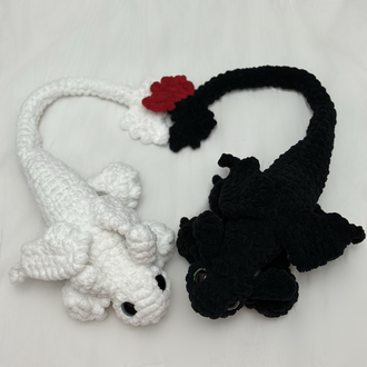 Dişsiz ve Işık Öfkesi Çift Orta Boy Peluş