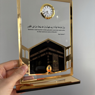 Kabe baskılı masaüstü saat
