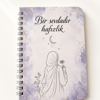 Hafız Mini note defter- lila renkli