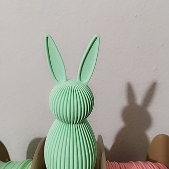 Pastel renkli Dekoratif Tavşan Figürleri