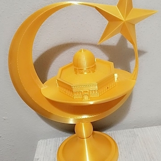 Altın renkli Ay Yıldız decor