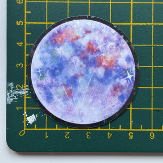 moon - holo sticker