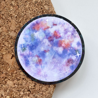 moon - holo sticker