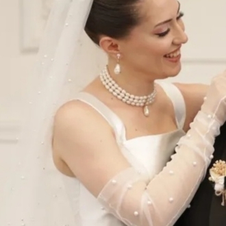 Gerçek İnci Choker Kolye(Küpe Fiyata Dahil Değildir)