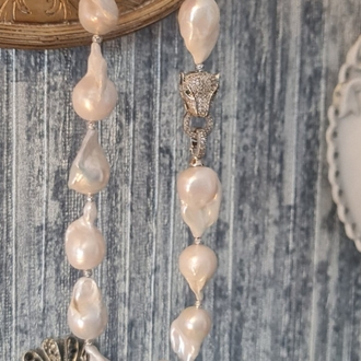 Gerçek Premium Barok İnci Kolye