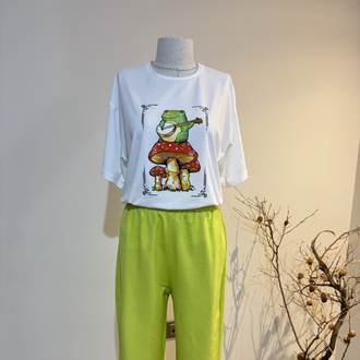 Kurbağa figürlü Tshirt