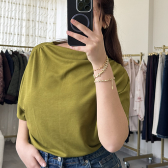 Omuz detaylı Tshirt 