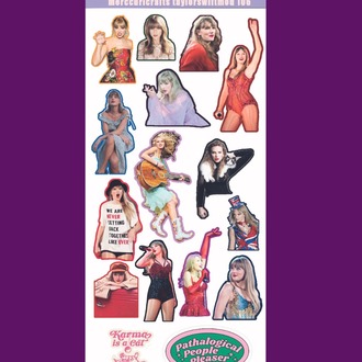3'lü Sticker (49 adet) Taylor Swift Mod Sticker Seti - Planner