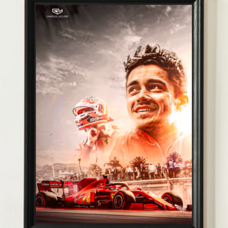 Charles Leclerc F1 A3 Aşırı Yüksek Kaliteli Poster