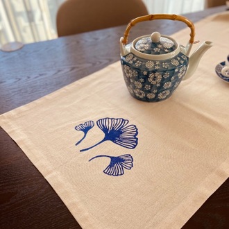 Keten Gingko İzleri Runner