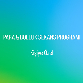 Para bolluk sekans programı